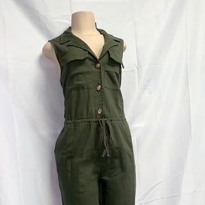 Full body suit. Very cute olive green.